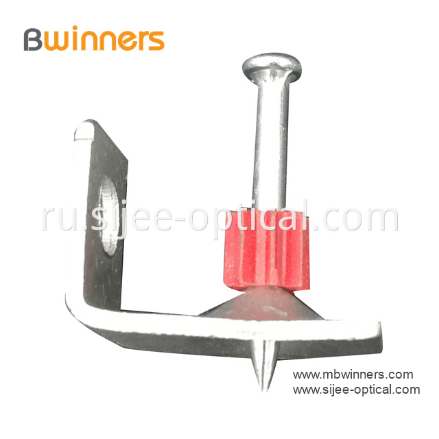 Ftth Optic Cable Clip With Nail